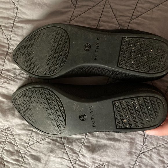 Black Rothy's Pointed Toe Flats - Picture 2 of 2